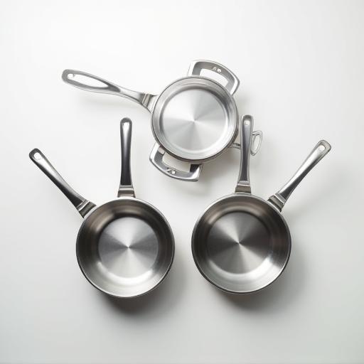 Stainless steel pots and pans set