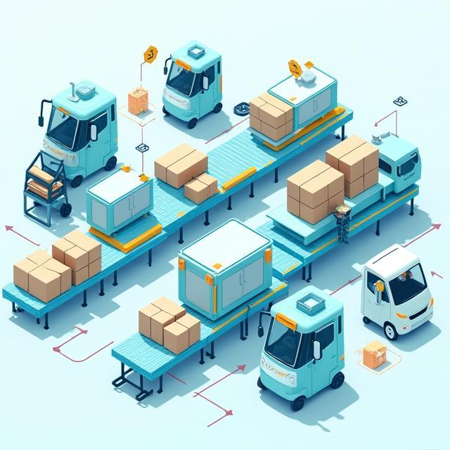 Automated picking line illustration